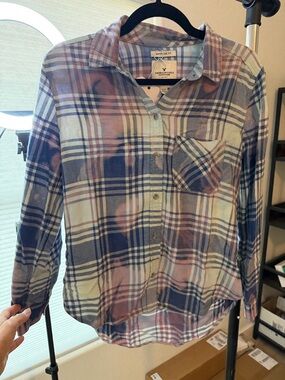 Custom tie-dyed flannel